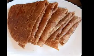 Whole wheat chapatis