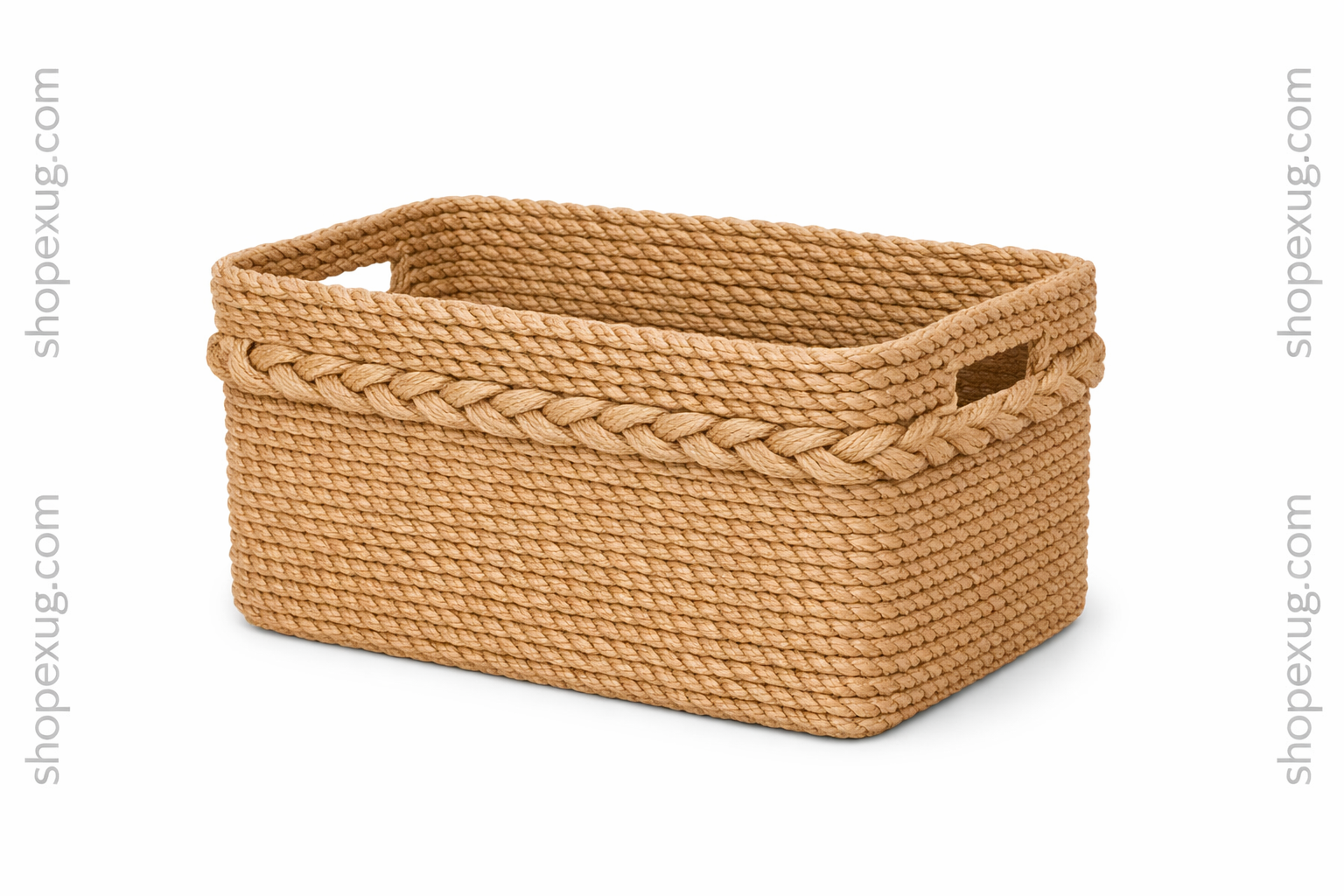 Rectangular sisal basket
