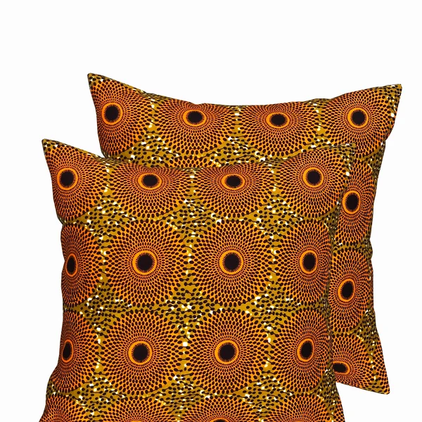 African textile print throw pillow