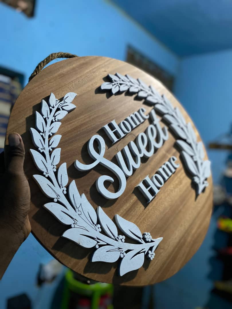 Wooden Home Sweet Home Plaque