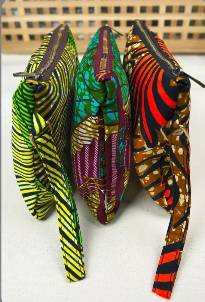 money purse made from ankara fabric