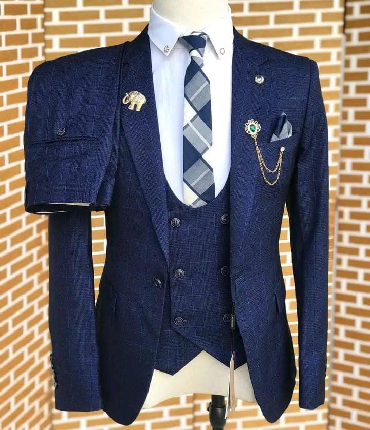 3 PIECE NAVY BLUE SUIT