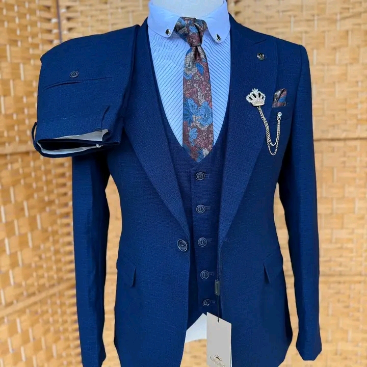 Navy blue suit